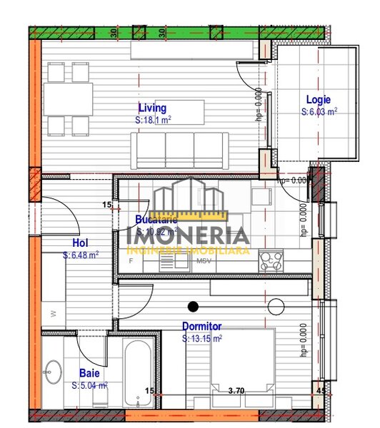 Empire Residence Tornadei 2 - Comision 0% - 2 camere luminoase, finisaje premium